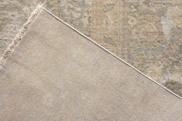 Rug & Kilim's Transitional Style Rug In An All Over Gray, Beige-Brown Floral Pattern