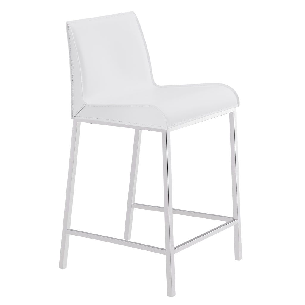 Cam-C Counter Stool - White,Set of 2