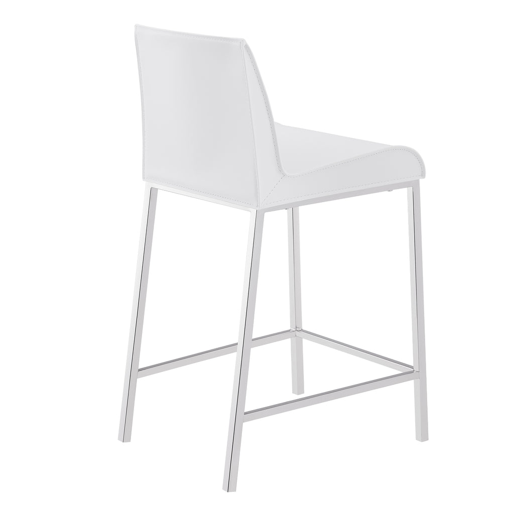 Cam-C Counter Stool - White,Set of 2