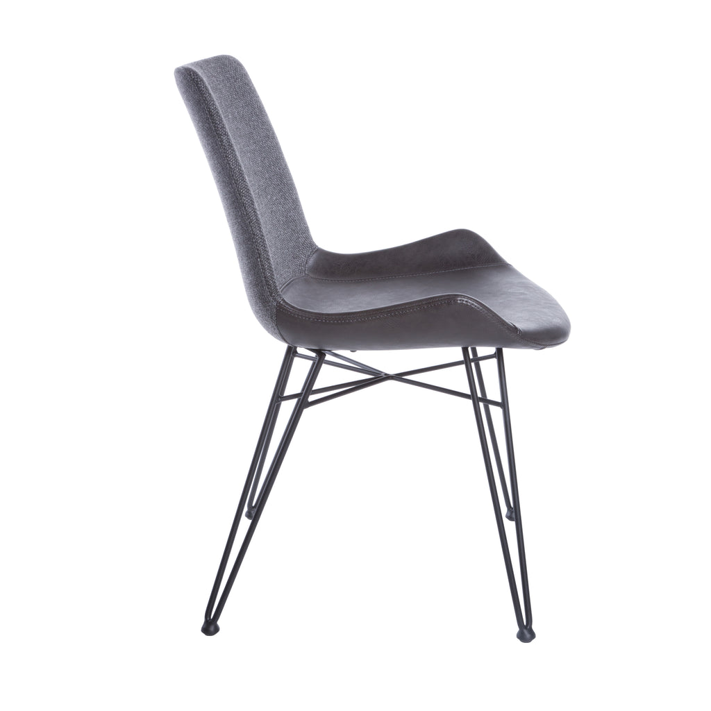 Alisa Side Chair - Dark Grey,Set of 2