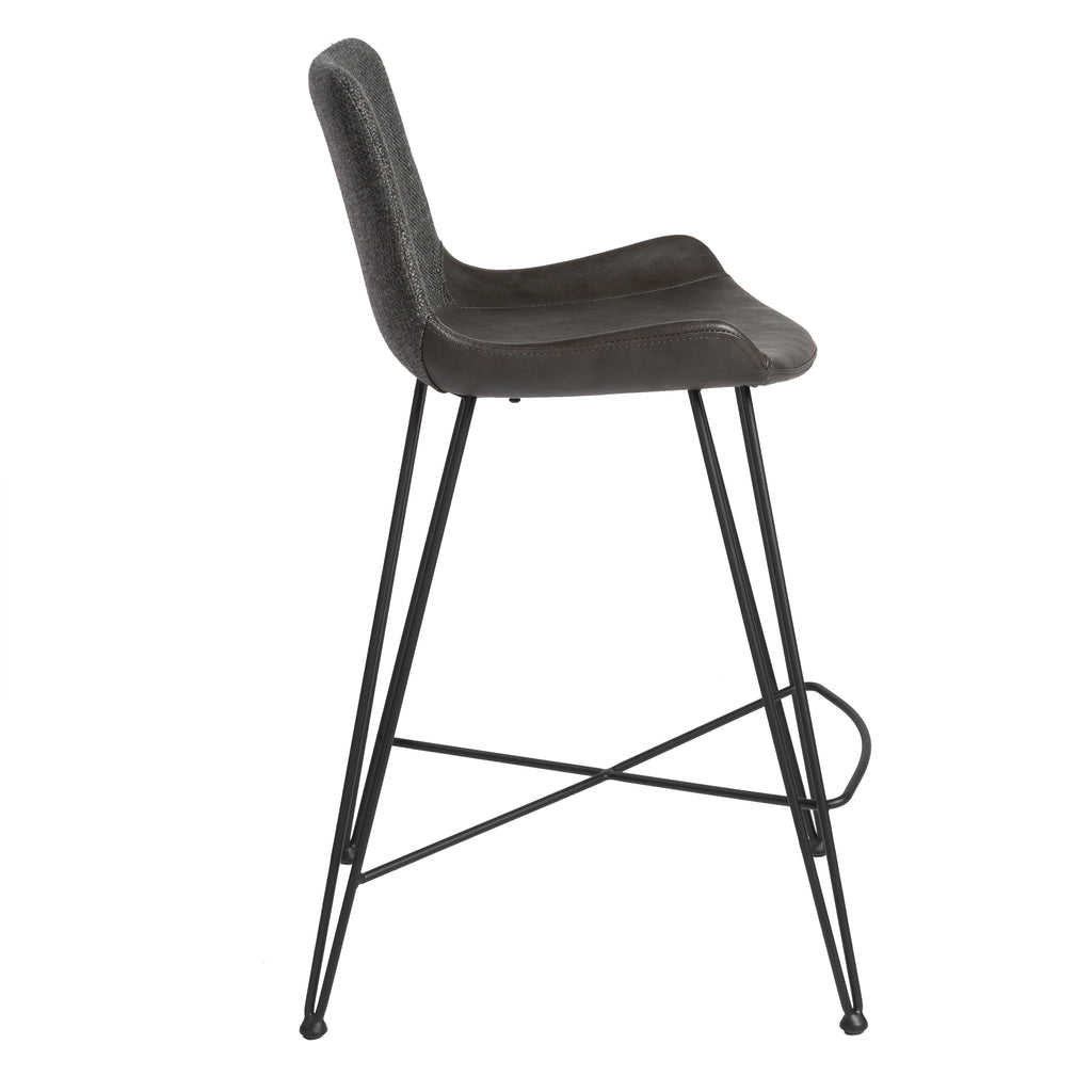 Alisa-C Counter Stool - Dark Grey