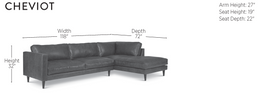 Cheviot Arm Right Sectional