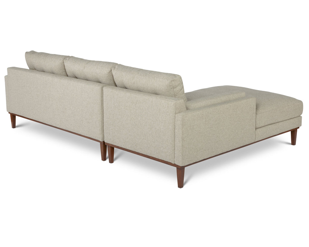 Claybourn Sectional, Gunsmoke, Chestnut, Right