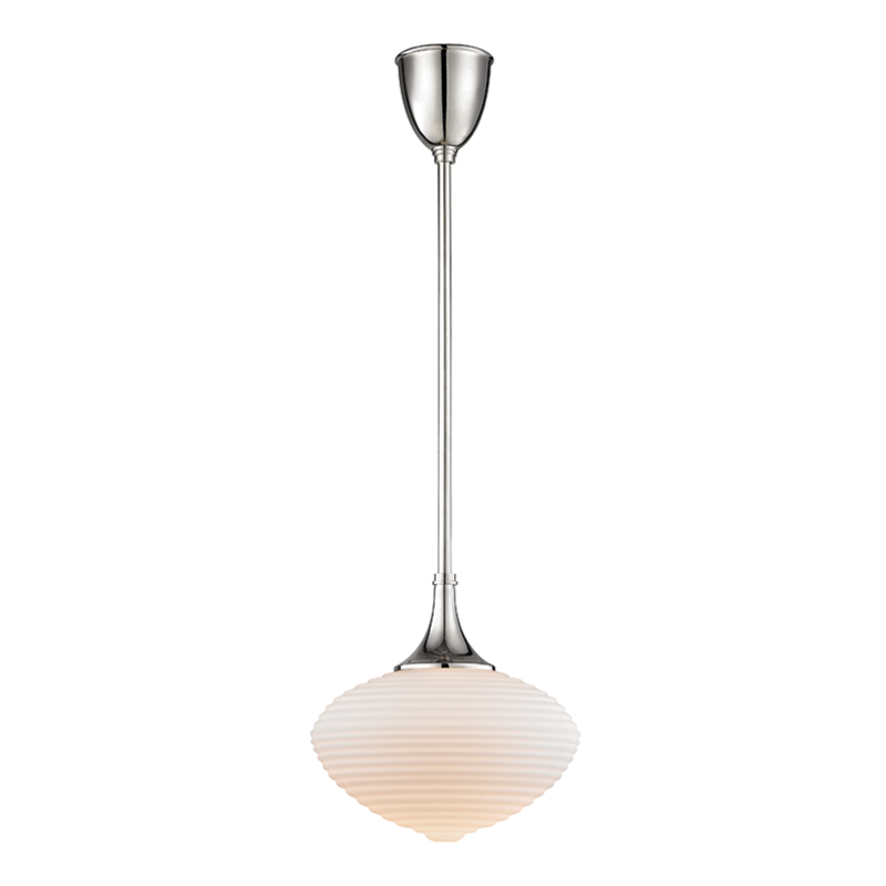 Knox Pendant Opal - Polished Nickel