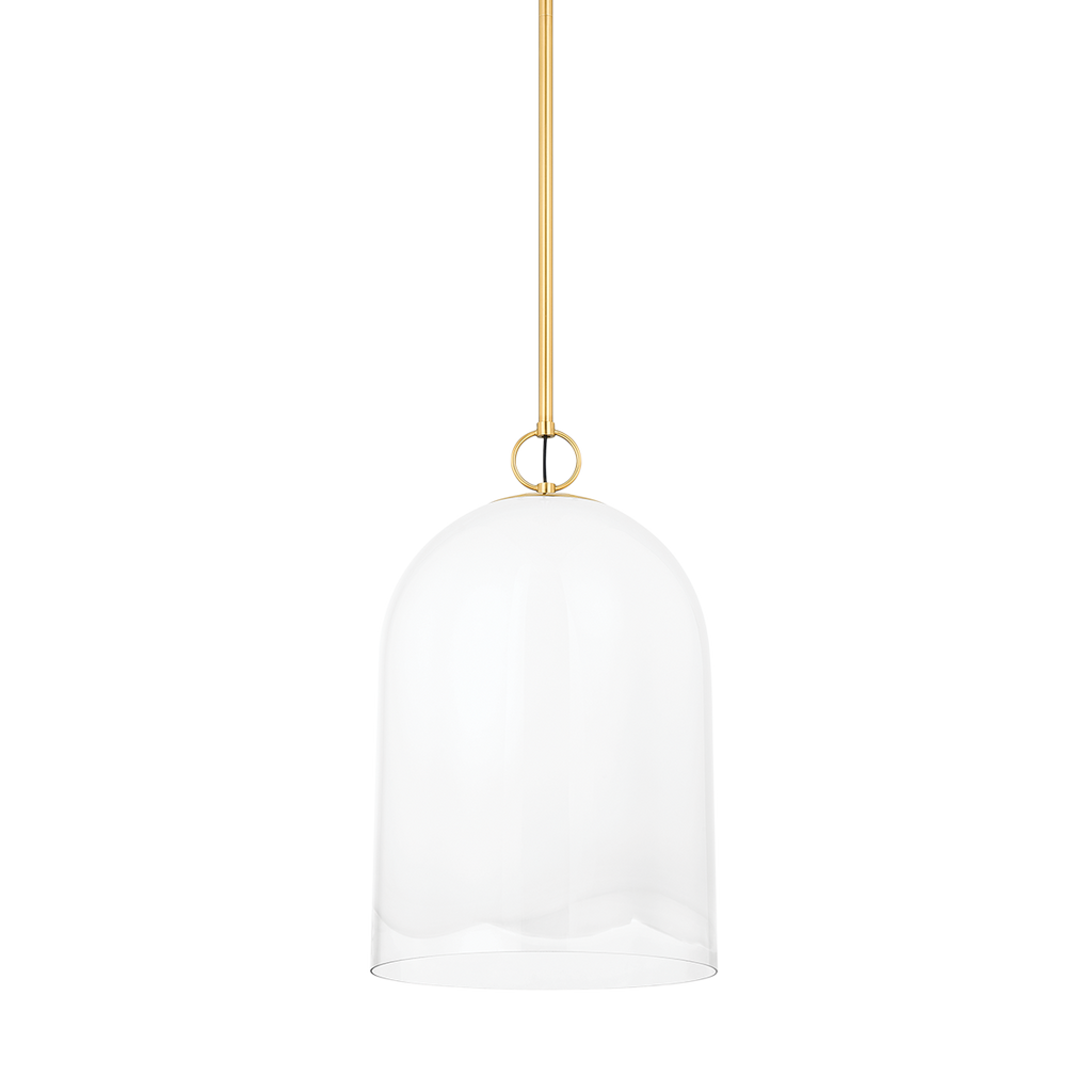 Lennon 1 Light Pendant - Aged Brass 23.25"