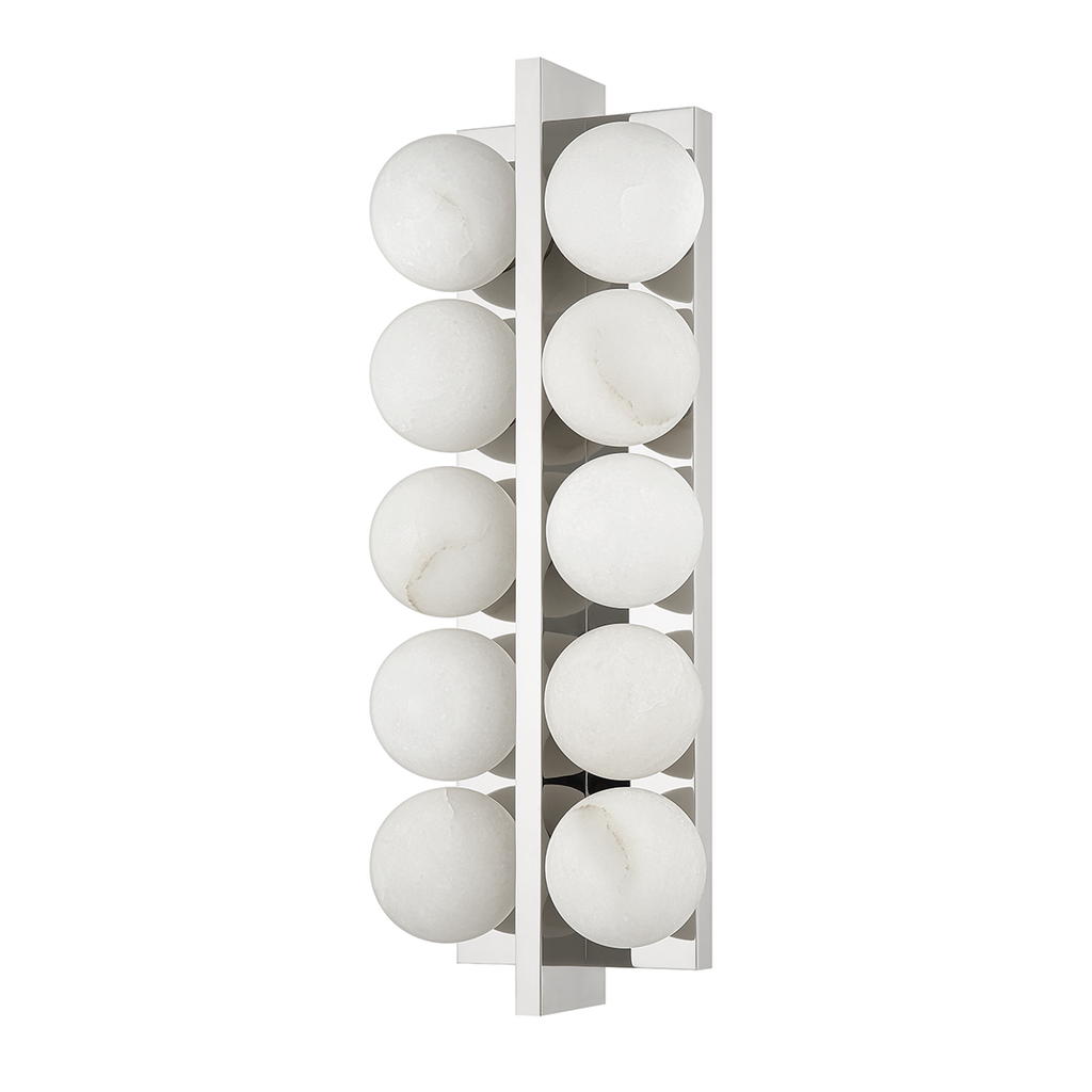 Emille 10 Light Sconce - Polished Nickel