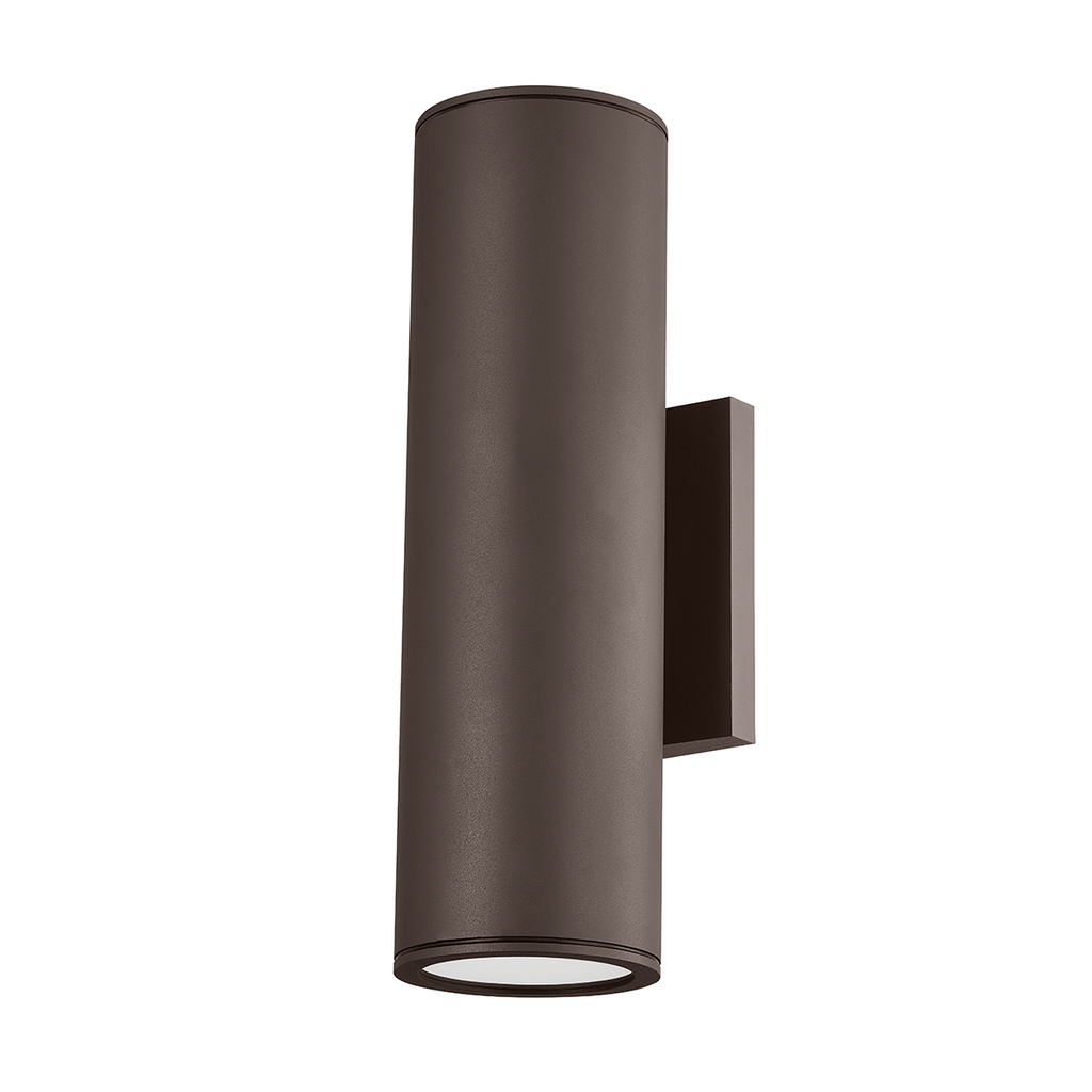 Perry 1 Light Exterior Wall Sconce - Textured Bronze 14.5"