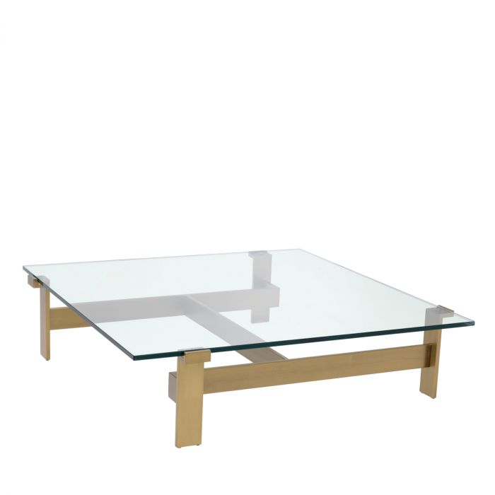 Coffee Table Maxim Brushed Brass Finish