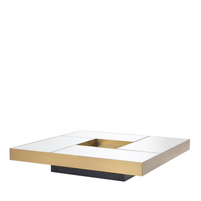 Coffee Table Allure Brushed Brass Finish