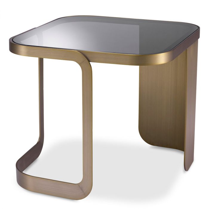 Side Table Numa Brushed Brass Finish