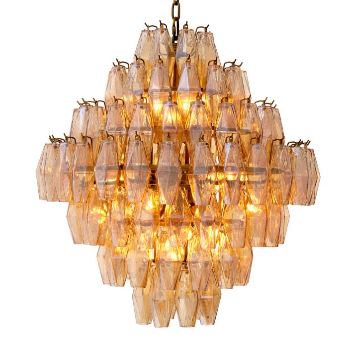 Chandelier Benini Large Antique Brass Finish