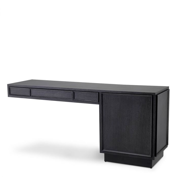 Desk Choo Charcoal Grey Oak Veneer