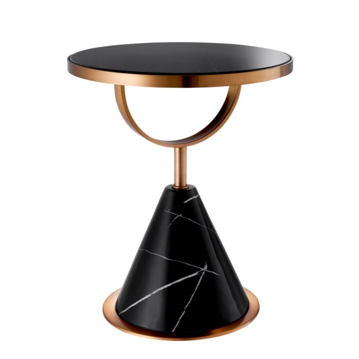 Side Table Park Lane Brushed Copper Finish