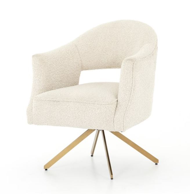 Adara Desk Chair-Knoll Natural by Four Hands