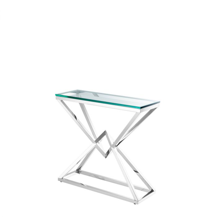 Console Table Connor Small Polished Stainless Steel