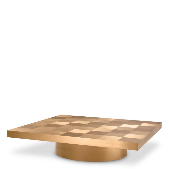 Coffee Table Laporte Brushed Brass Finish