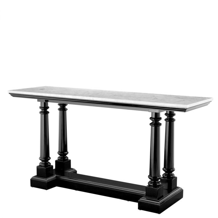 Console Table Walford Waxed Black Finish