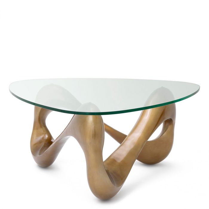 Coffee Table Aventura Vintage Brass Finish