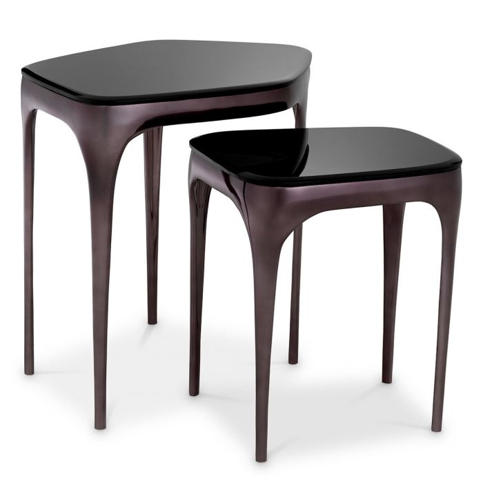 Side Table Deacon Black Nickel Finish