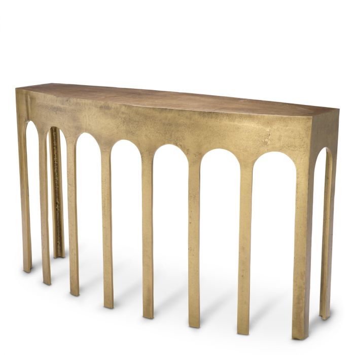 Console Table Gardini Vintage Brass Finish