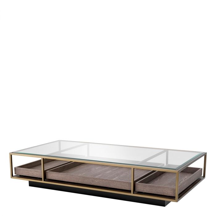 Coffee Table Roxton Brushed Brass Finish