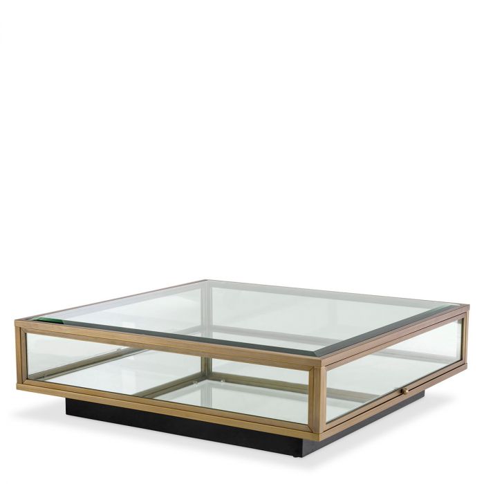 Coffee Table Ryan Brushed Brass Finish