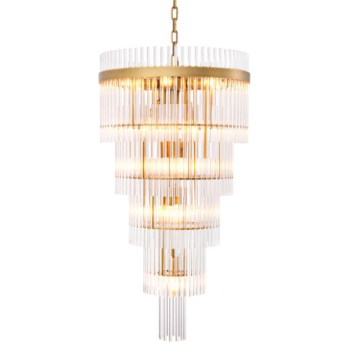 Chandelier Yara Large Antique Brass Finish