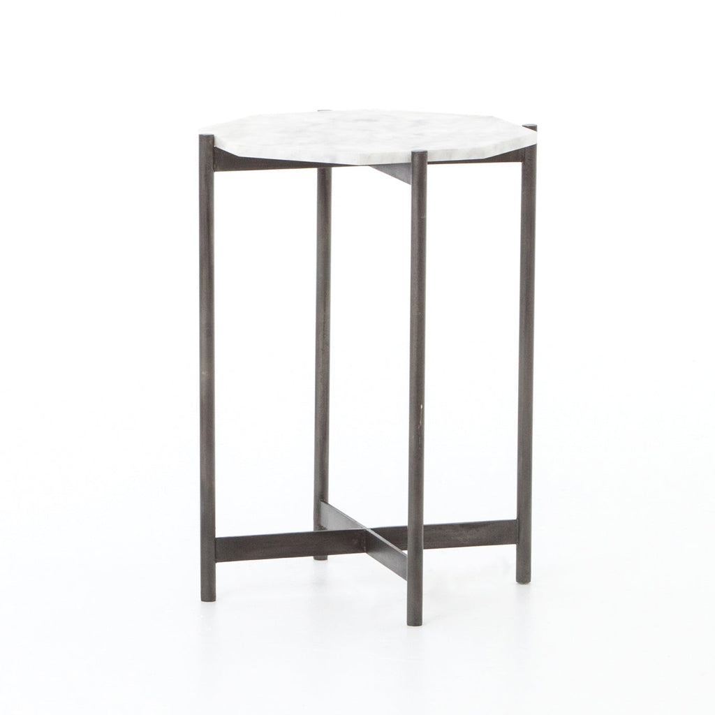 Adair Side Table-Hammered Grey by Four Hands