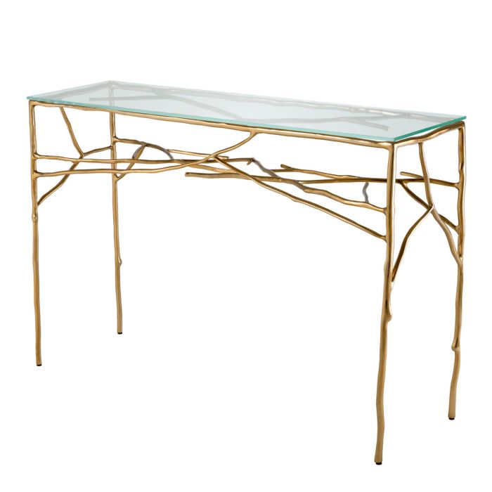 Console Table Antico Gold Finish