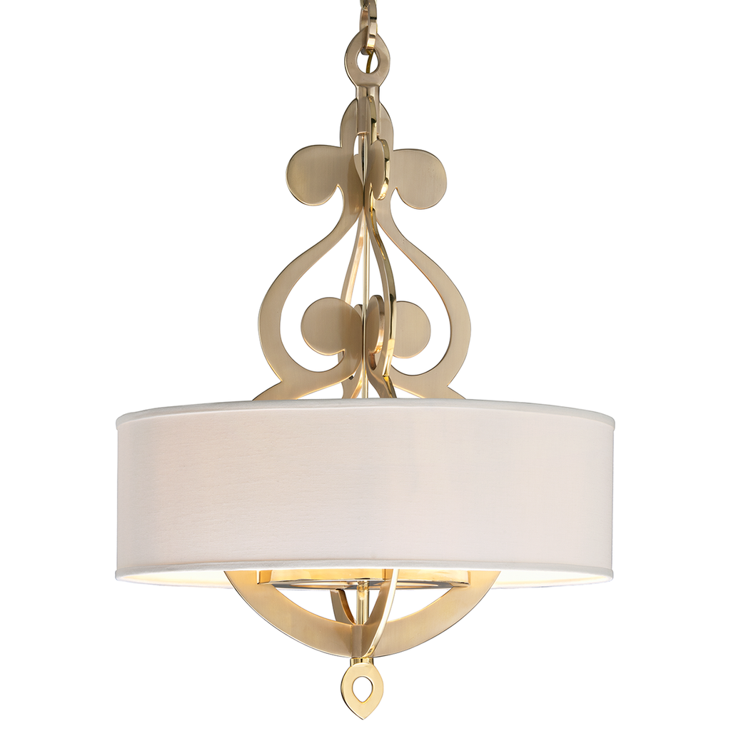 Olivia Pendant 42" - Satin And Polished Brass