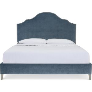 Nyx King Bed - Alabaster / Baris Leaf Polyester