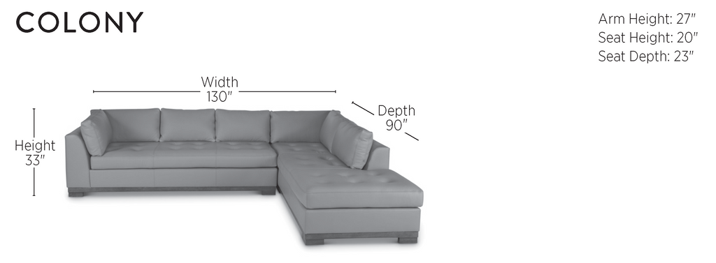 Colony Arm Right Sectional