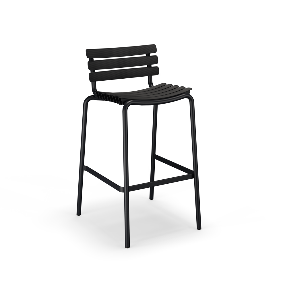 Reclips Bar Chair - Monoblack, Set of 2