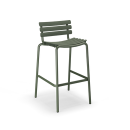 Reclips Bar Chair - Monoolive Green, Set of 2