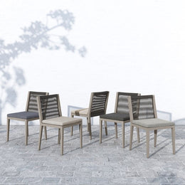 Sherwood Outdoor Dining Chair - Weathered Grey / Stone Grey by Four Hands