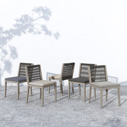 Sherwood Outdoor Dining Chair - Weathered Grey / Stone Grey