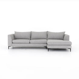 Madeline 2 Piece Sectional-Right Arm Facing Chaise-Lashon Fog