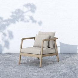 Numa Outdoor Chair-Brown/Stone Grey by Four Hands