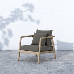 Numa Outdoor Chair-Brown/Charcoal