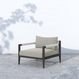 Sherwood Outdoor Chair-Bronze/Faye Ash by Four Hands