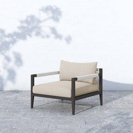 Sherwood Outdoor Chair-Bronze/Faye Sand by Four Hands