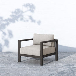 Sonoma Outdoor Chair-Bronze/Stone Grey by Four Hands