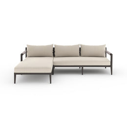 Sherwood Outdoor 2 Piece Sectional-Left Arm Facing Chaise, Sand