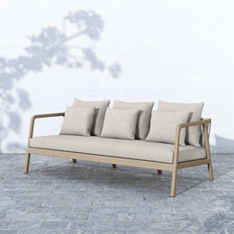 Numa Outdoor Sofa - Washed Brown & Stone Grey