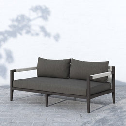 Sherwood Outdoor Sofa-63"-Bronze/Char by Four Hands