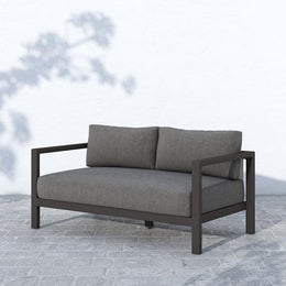 Sonoma Outdoor Sofa-60"-Bronze/Charcoal by Four Hands