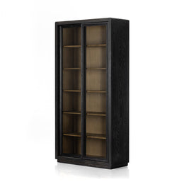 Normand Cabinet-Distressed Black by Four Hands