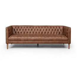 Williams Sofa-90"-Natural Washed Chocolate