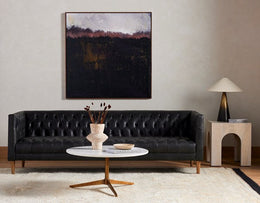 Williams Sofa-90"-Natural Washed Ebony by Four Hands