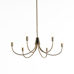 Haley Chandelier-Satin Brass